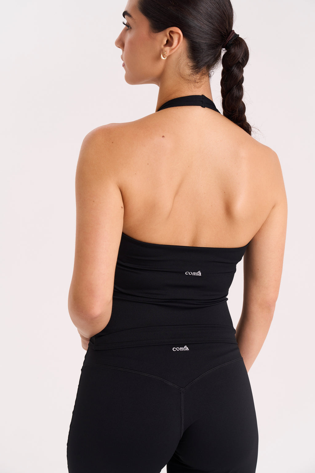 SNTCHD Halter Top - Deep Black