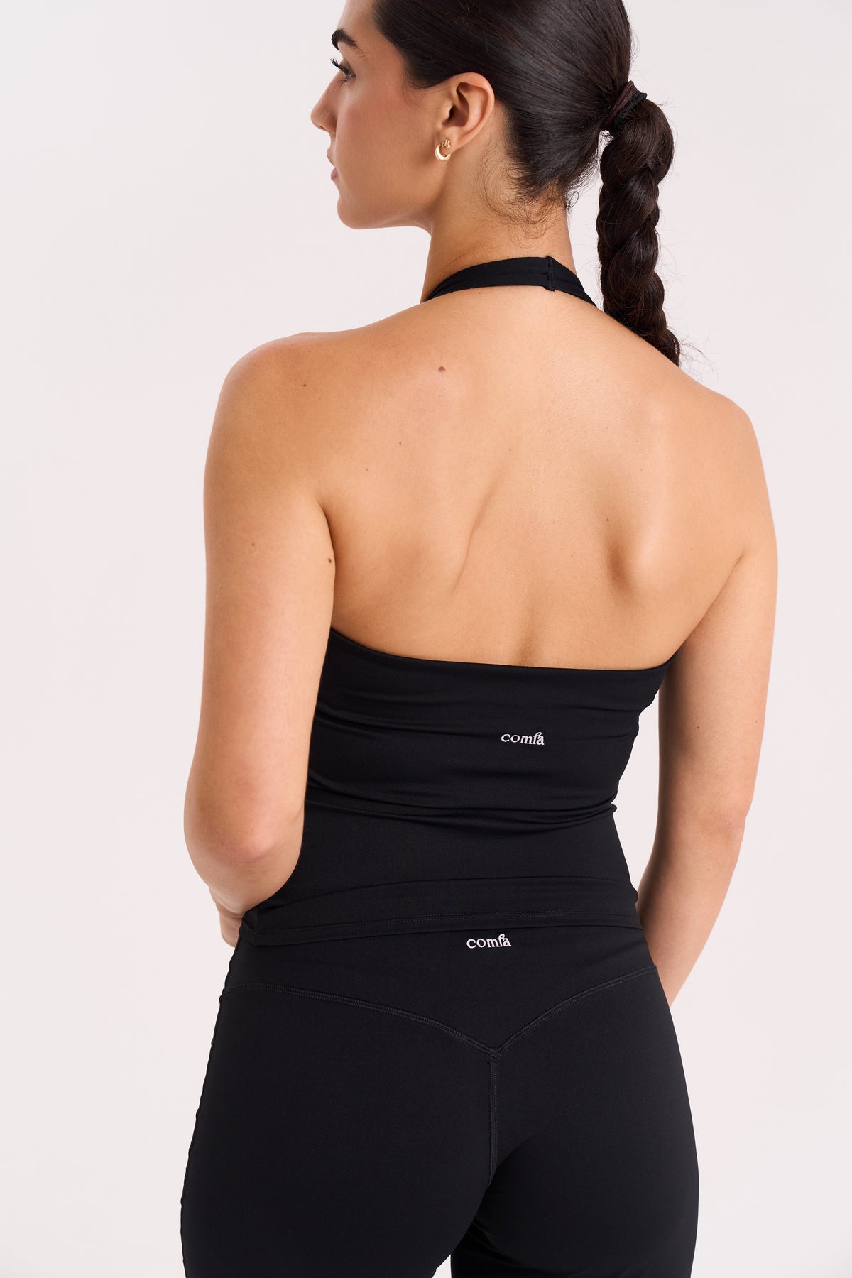 SNTCHD Halter Top - Deep Black