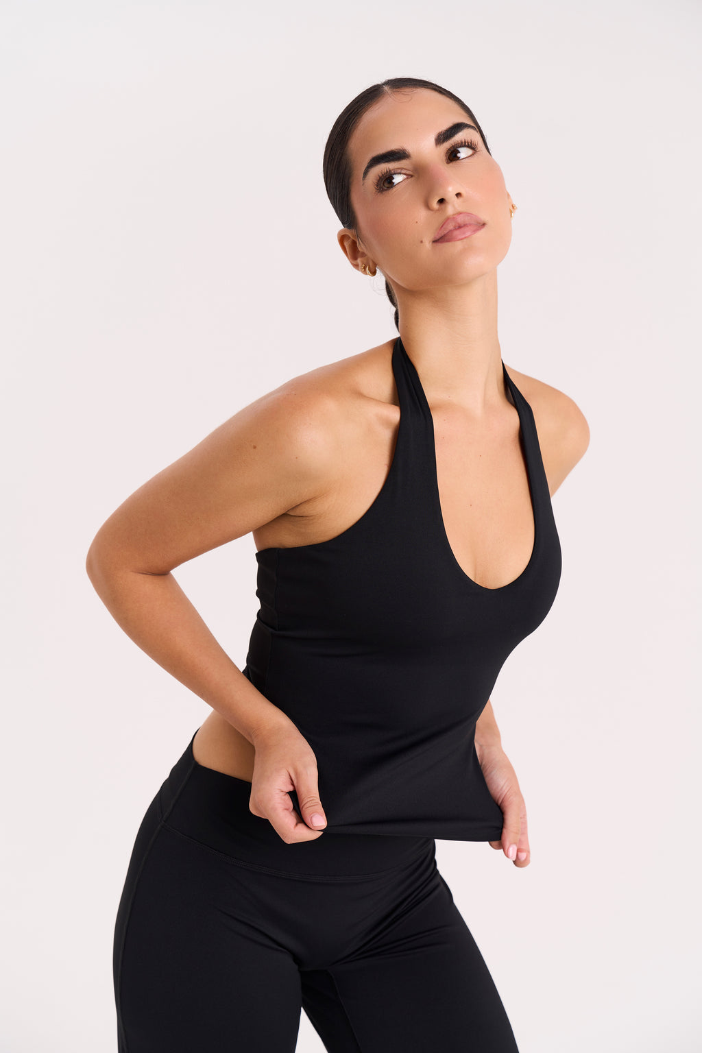 SNTCHD Halter Top - Deep Black